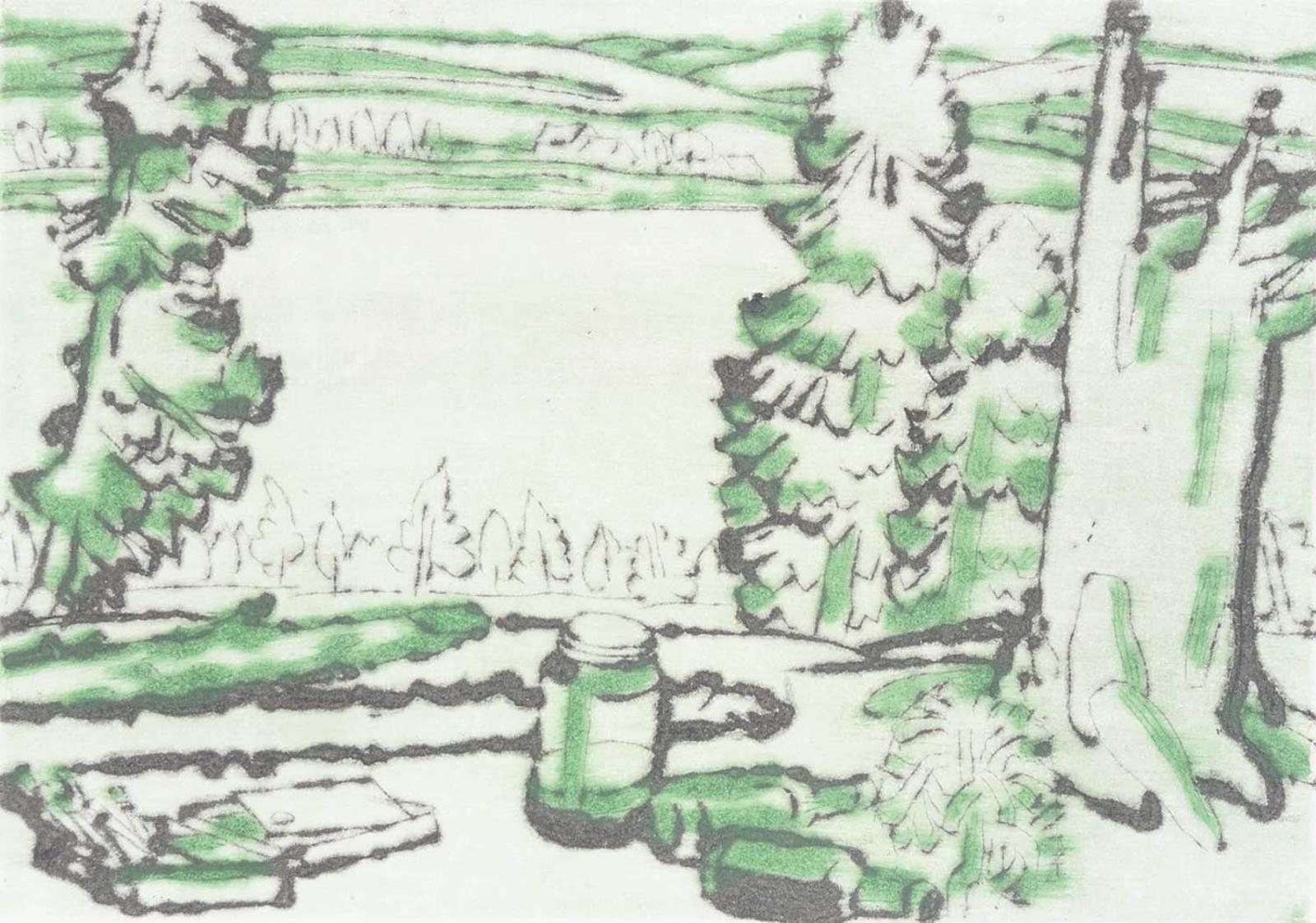 David Browne Milne (1882-1953) - Painting Place / Hilltop