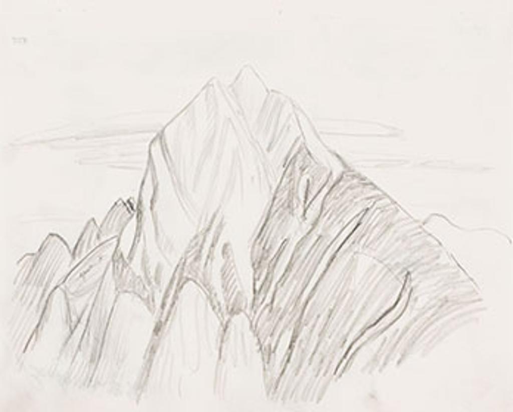 Lawren Stewart Harris (1885-1970) - Rocky Mountain Drawing 9 - 39