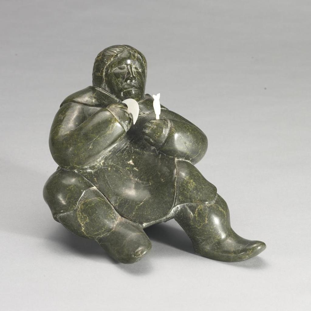 Geeshee Akulukjuk (1945) - Woman Eating Fish