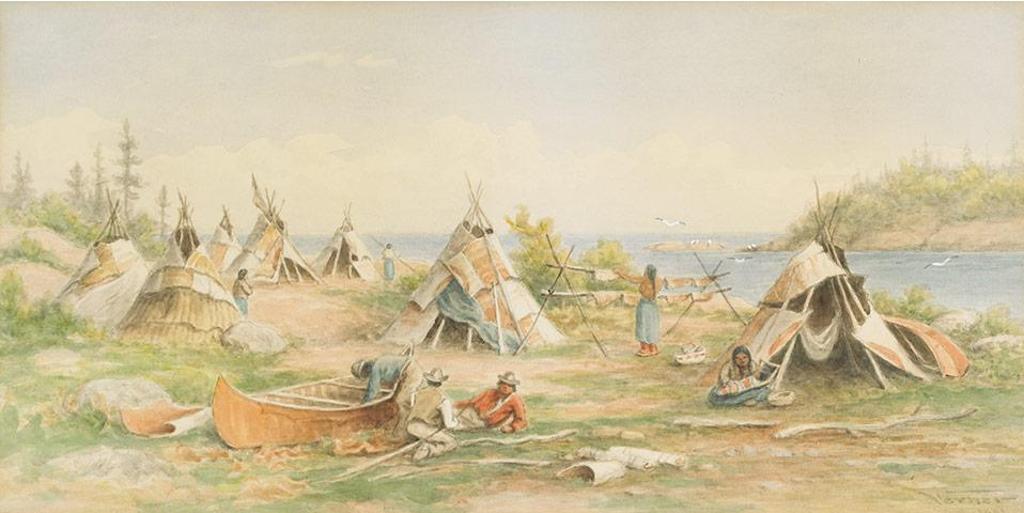 Frederick Arthur Verner (1836-1928) - Huckleberry Season, Lake Huron