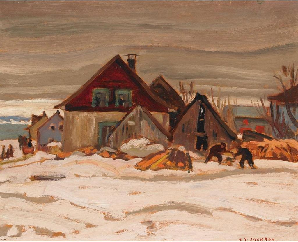 Alexander Young (A. Y.) Jackson (1882-1974) - Quebec Village, Winter