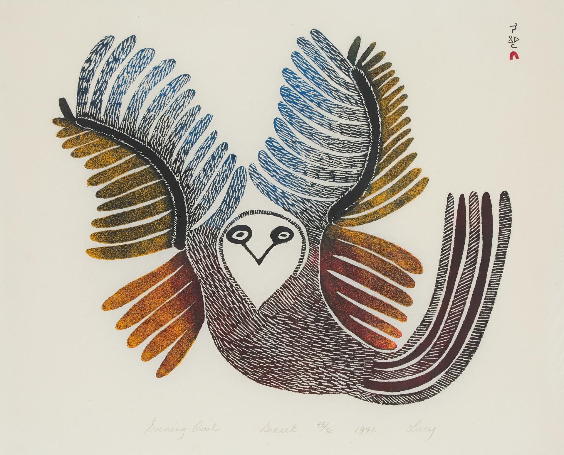 LUCY QINNUAYUAK - Evening Owl