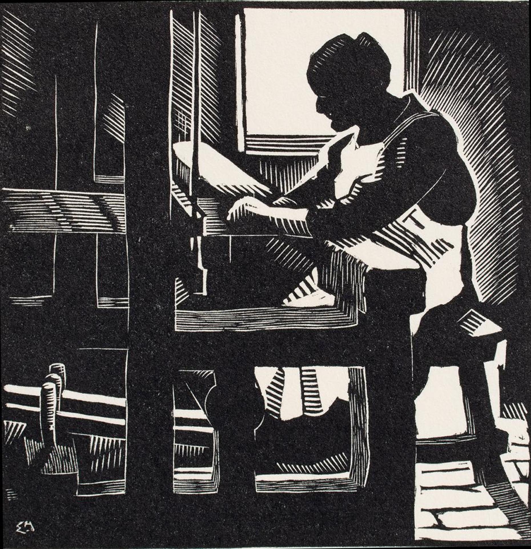 Edwin Headley Holgate (1892-1977) - The Old Loom