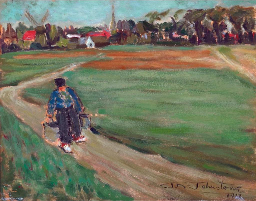 John Young Johnstone (1887-1930) - Village Path