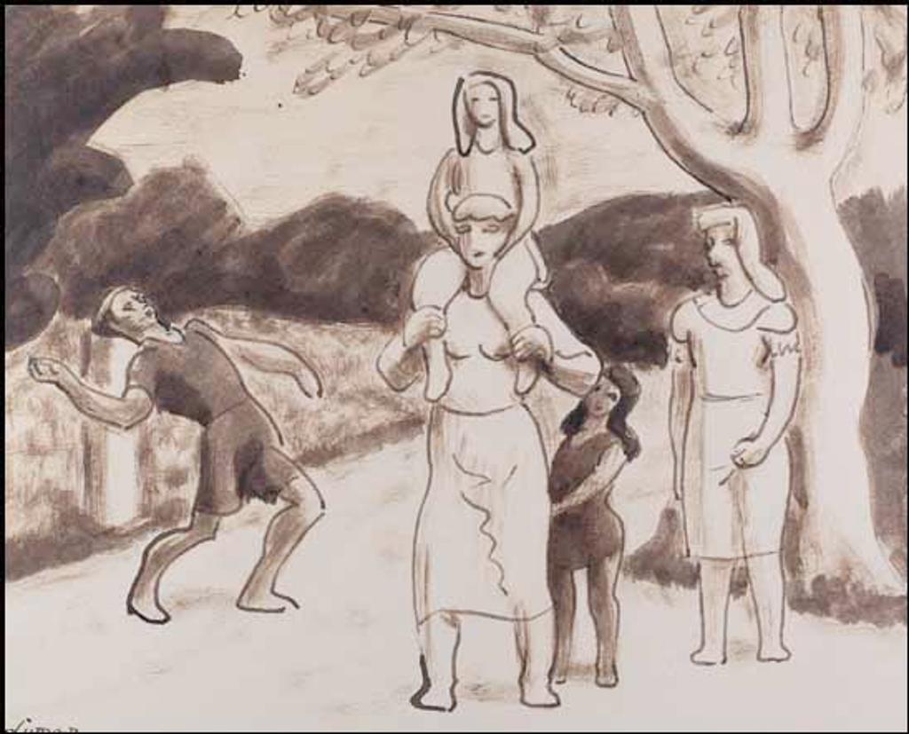 John Goodwin Lyman (1886-1967) - Family Promenade