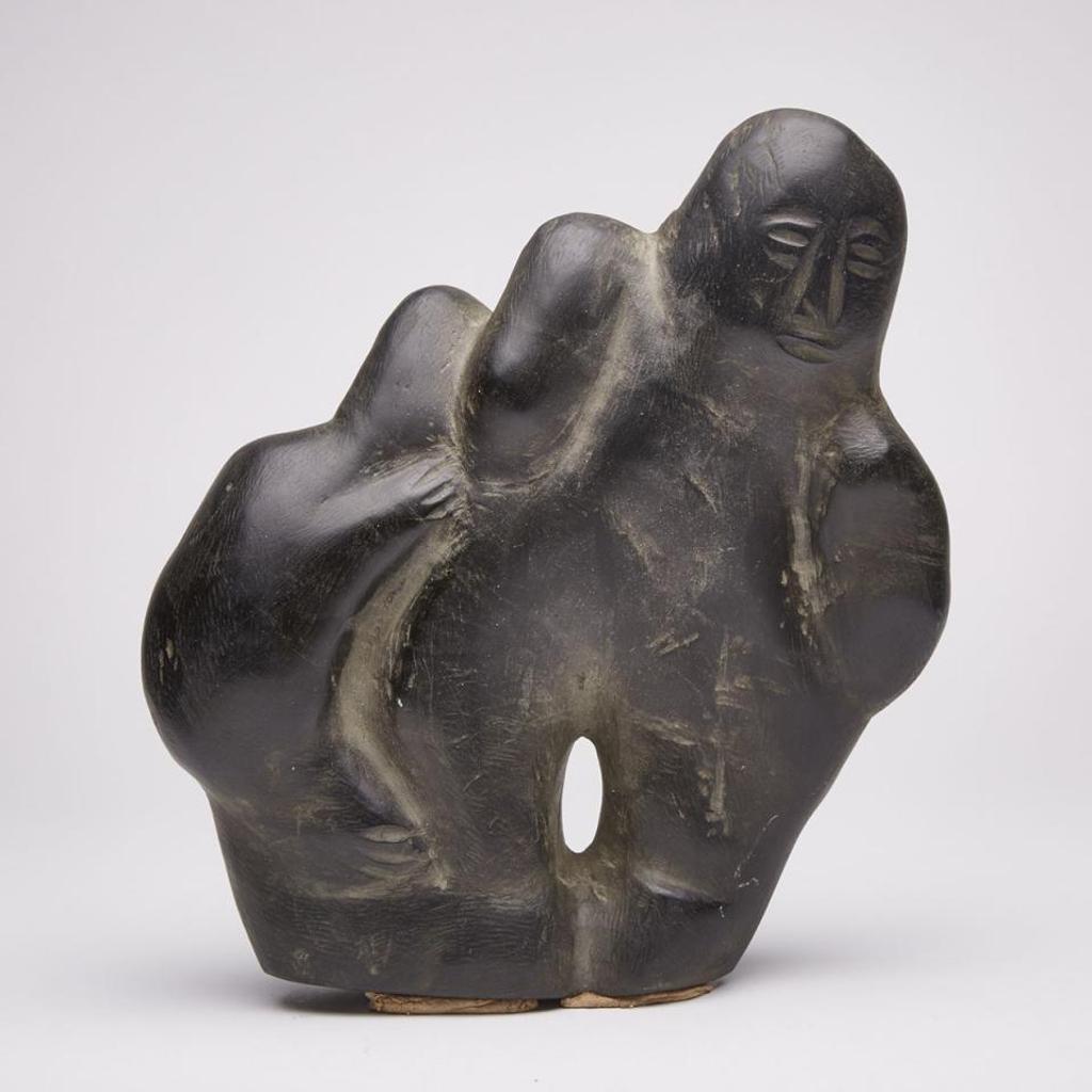 Joseph Angatajuak (1935-1976) - Hunter With Polar Bear