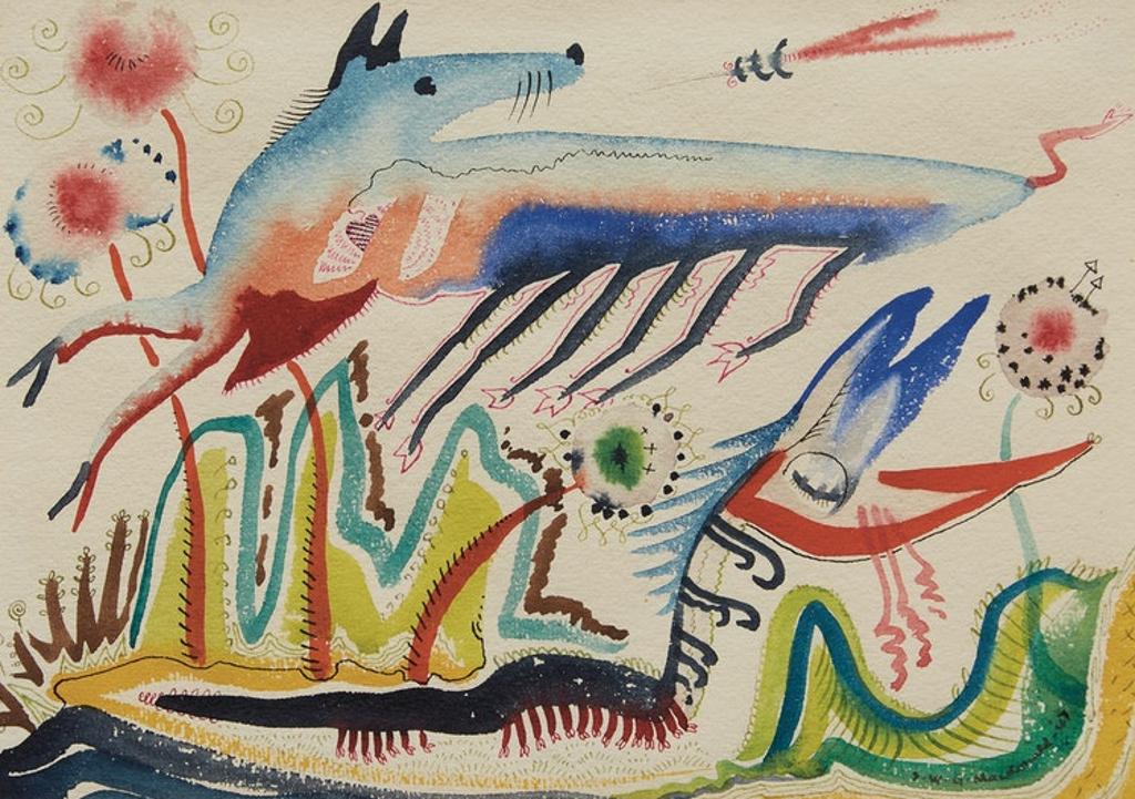 James (Jock) Williamson Galloway MacDonald (1897-1960) - Untitled (Two Creatures)