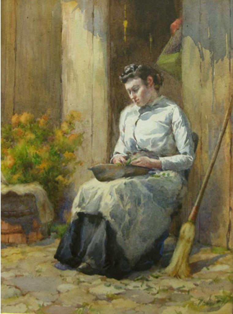 Charles MacDonald Manly (1855-1924) - Shelling Peas