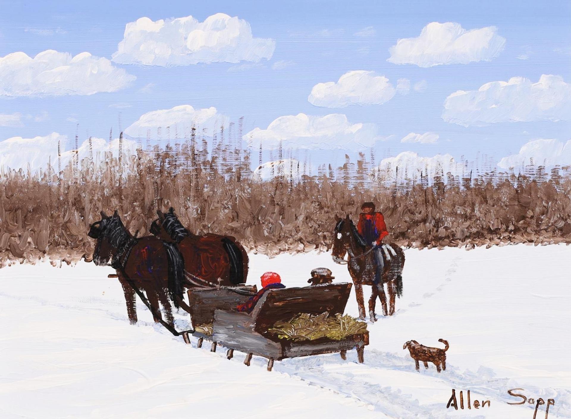 Allen Fredrick Sapp (1929-2015) - They Met An Old Friend Coming From Hunting