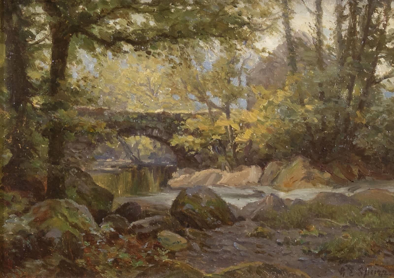 Gertrude Eleanor Spurr Cutts (1858-1941) - The Torrent Walk, Dolgellau, N. Wales