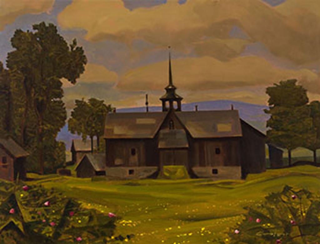 Charles Fraser Comfort (1900-1994) - The Darling Barn in Medonte County, Ontario