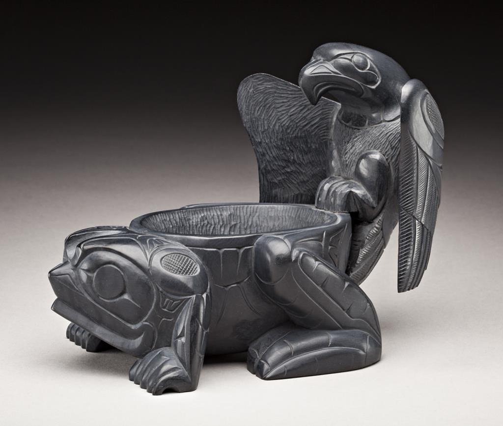 Lionel Samuels (1963) - Haida, Old Massett/Vancouver, Frog Bowl, mid 1990s