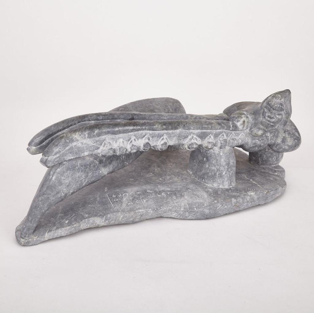 Adamie Alayko (1913-1982) - Man Icing Sled Shoes