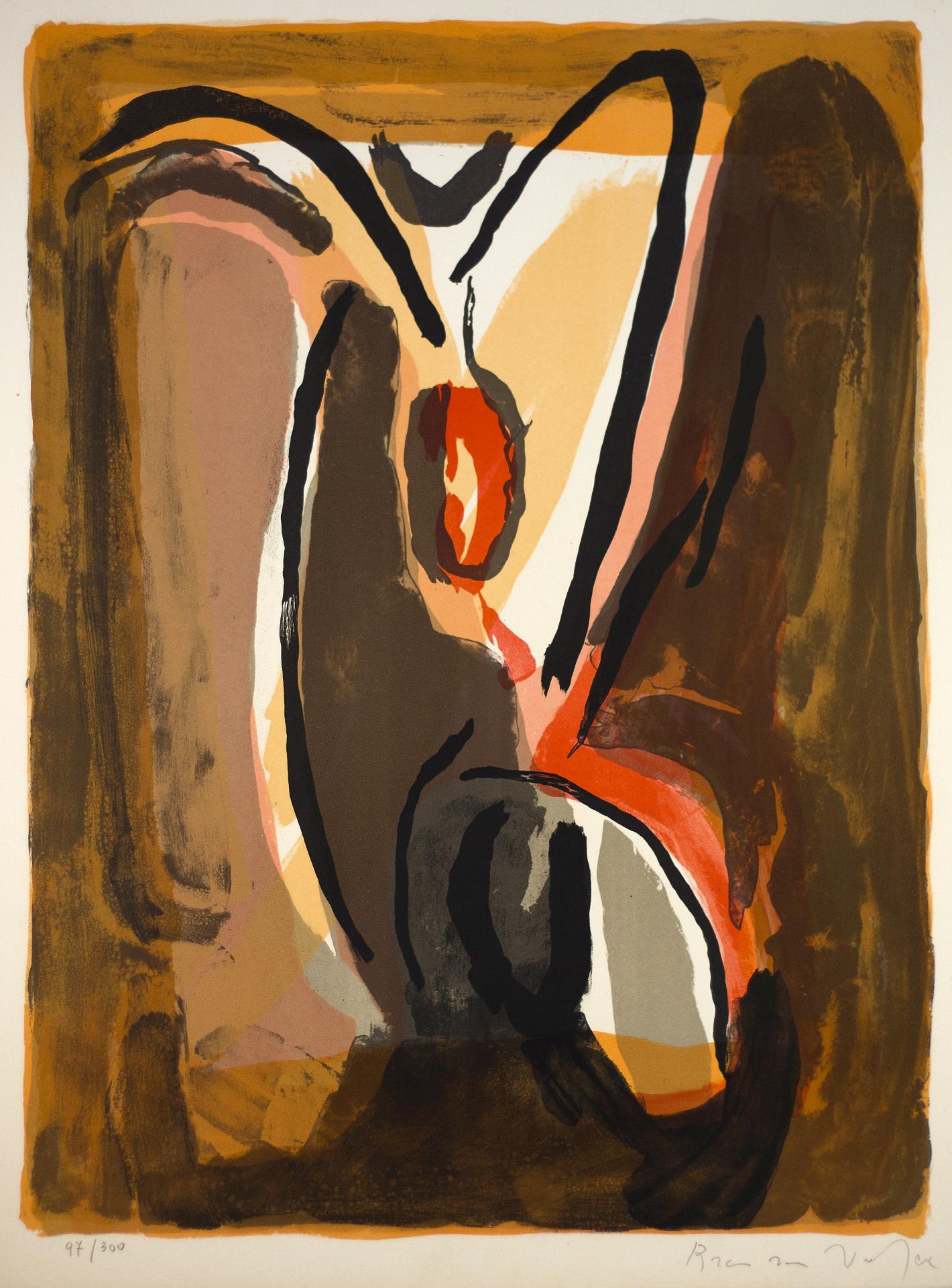 Bram Van Velde (1895-1981) - Bram van Velde  , Composition XVIII, 1970