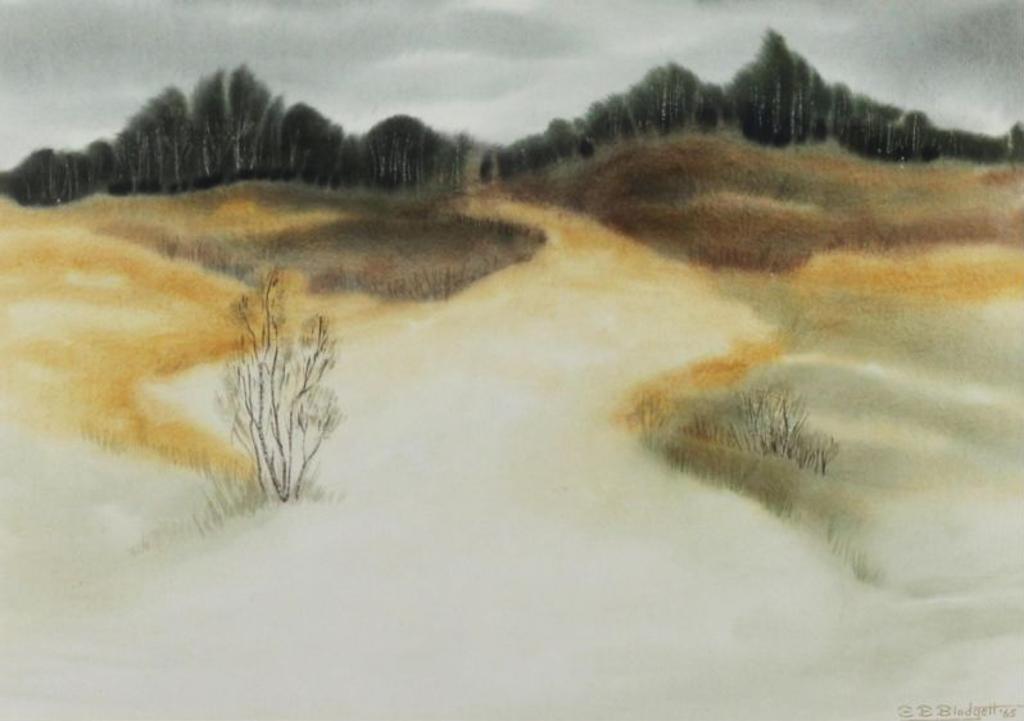 Stanford Earl Blodgett (1909-2006) - Poplars In The Foothills; 1965