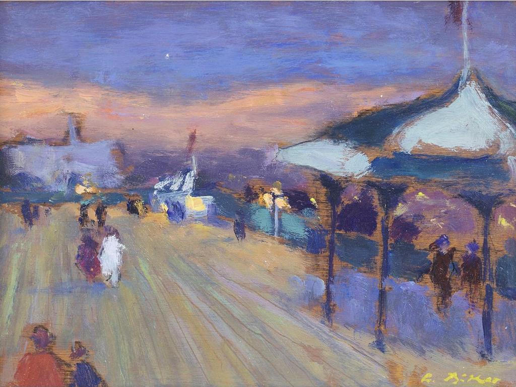 Antoine Bittar (1957) - Terrace For Tourists, Quebec City