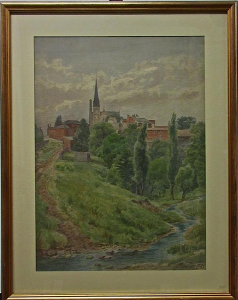 Thomas Mower Martin (1838-1934) - Village Scene