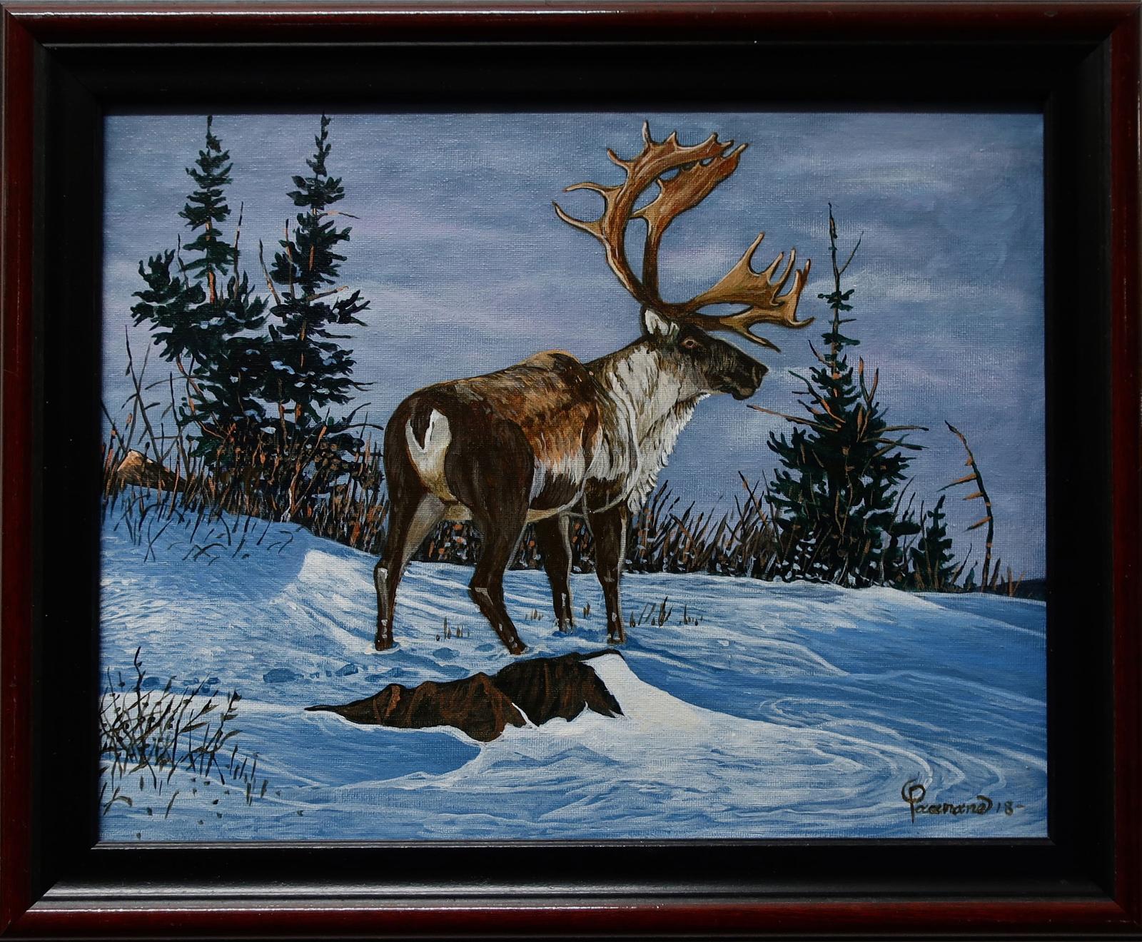 Robert Paananen (1934) - Caribou At The Tree Line