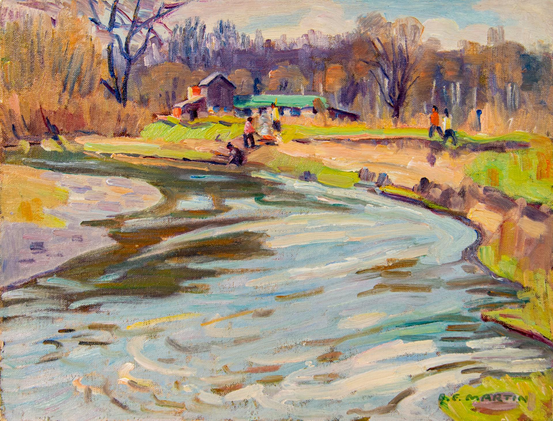 Bernice Fenwick Martin (1902-1999) - Signs of Spring, Woodbridge, n. d.