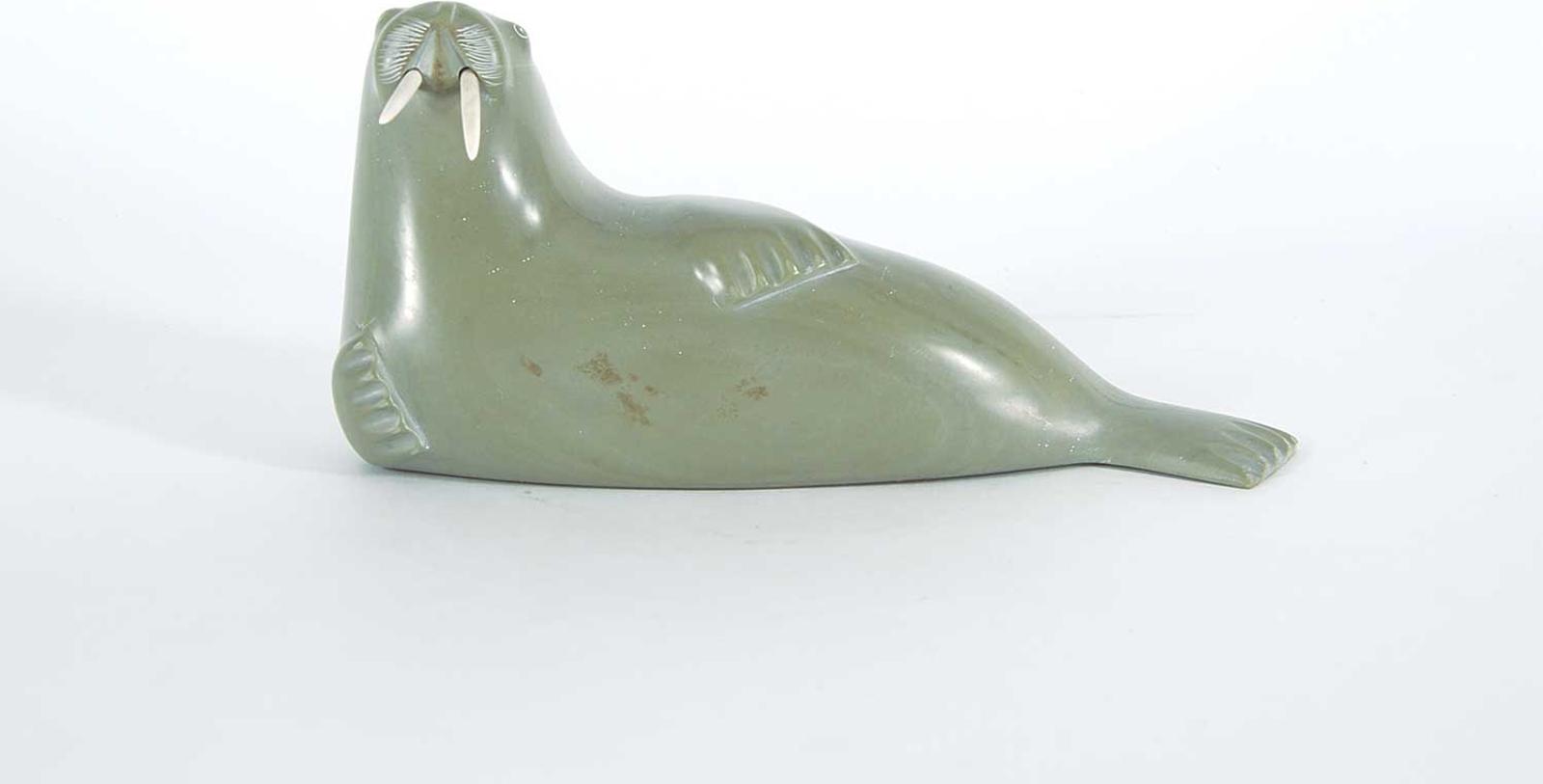 Oqaituq - Untitled - Green Walrus