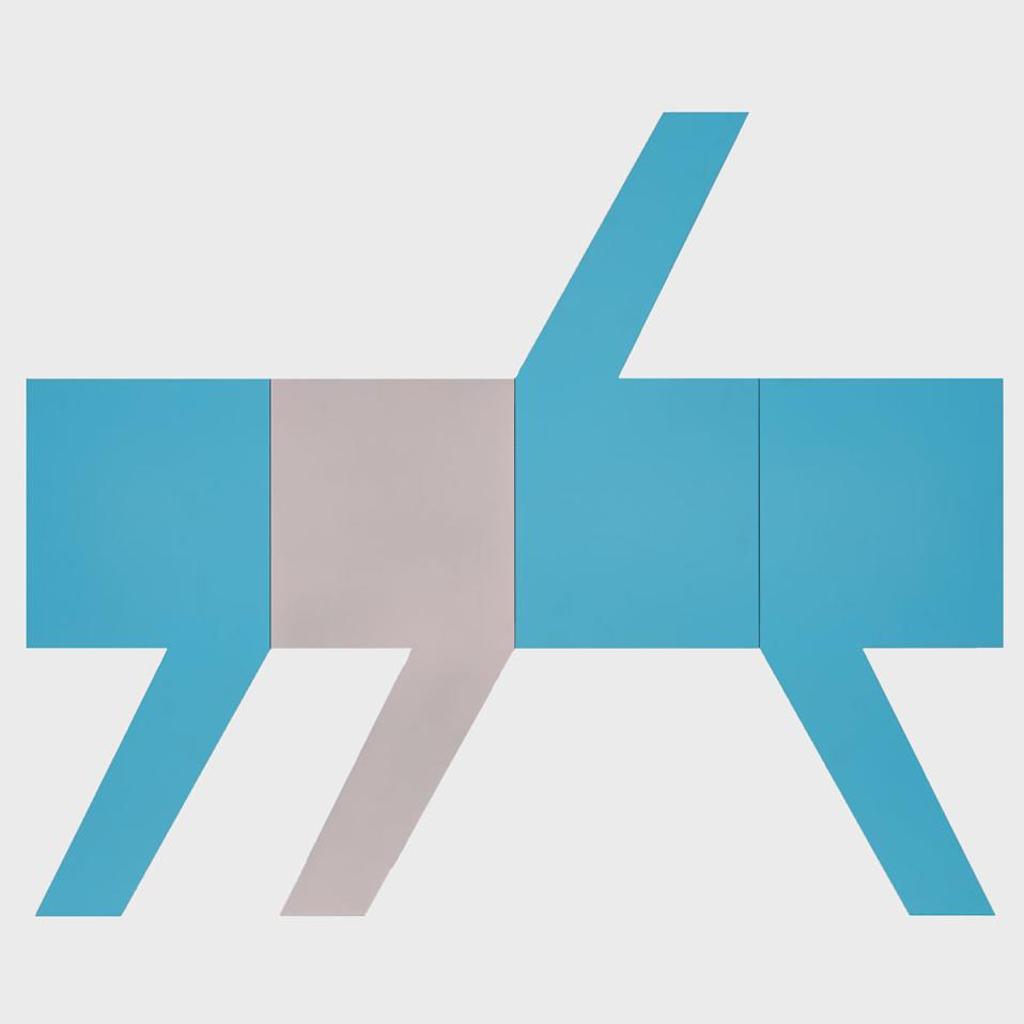 Micah Lexier (1960) - One Of These Things / Commas (Blue, Pink, Blue, Blue)