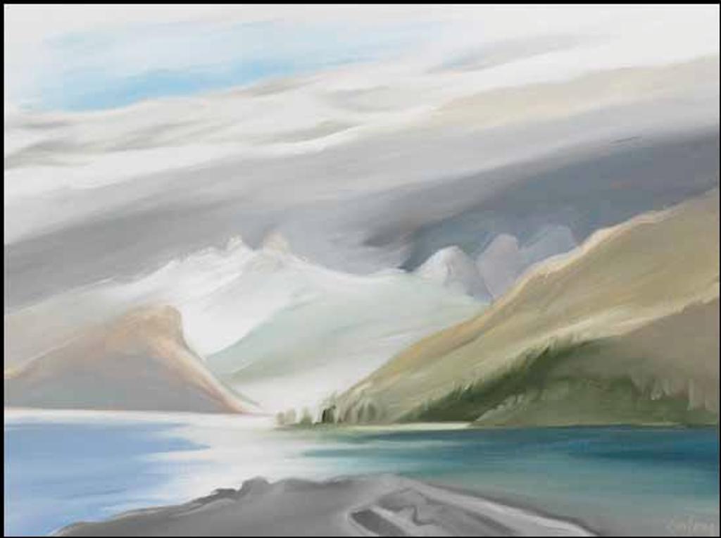 Toni (Norman) Onley (1928-2004) - Golden Ears Over Pitt Lake, BC