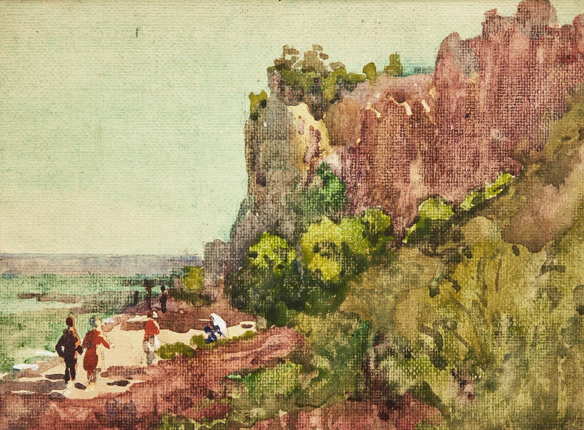 Frederick Alexander Fraser (1897-1975) - Scarborough Bluffs; Turrets Behind the Trees