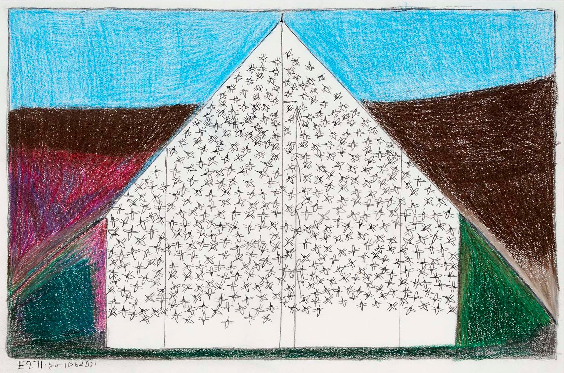 Janet Kigusiuq (1926-2005) - Untitled (Summer Tent)