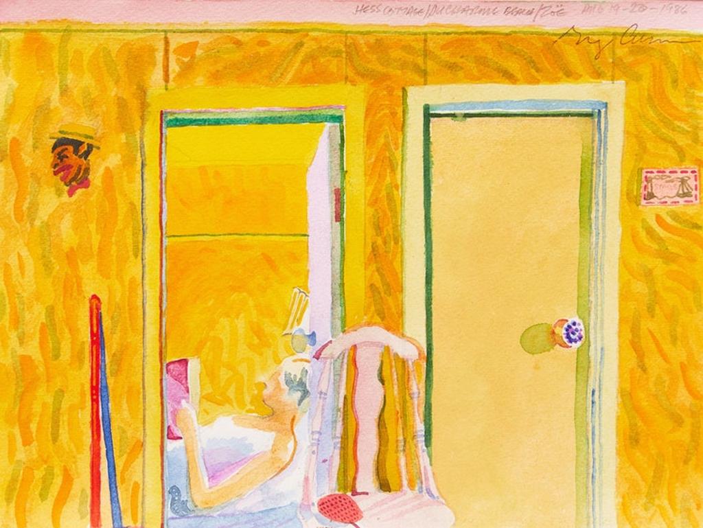 Gregory Richard Curnoe (1936-1992) - Hess Cottage/Ducharme Beach/Zoe; Side Yard, August 2nd-6th, 1990