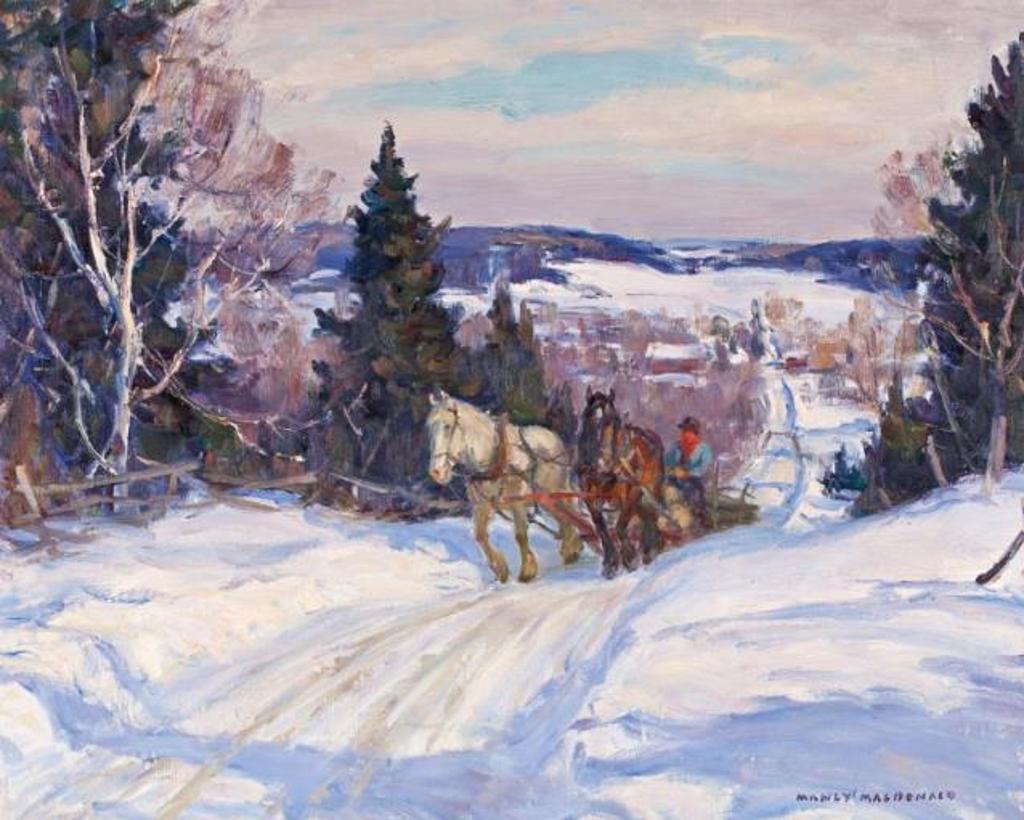 Manly Edward MacDonald (1889-1971) - Logging Team, Northumberland Hills