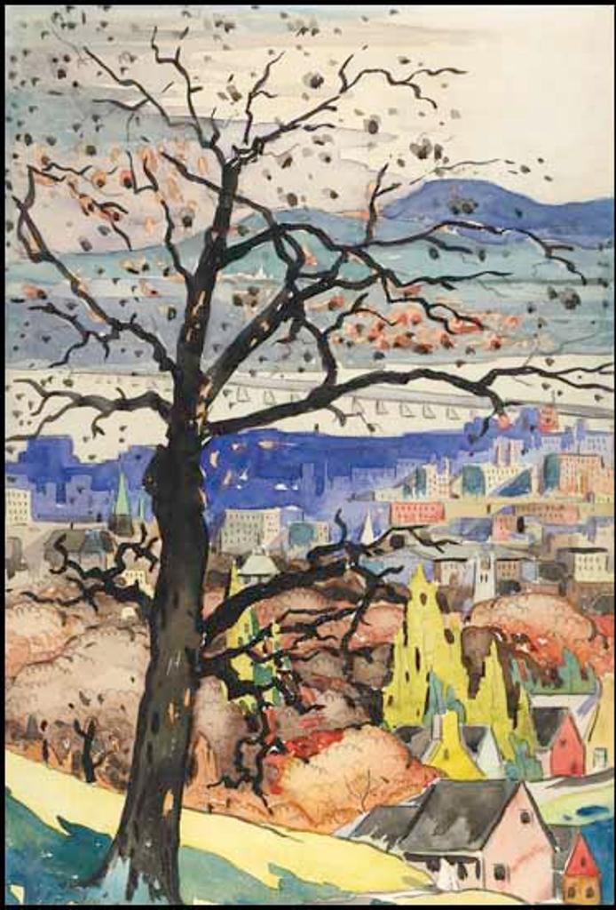 Marc-Aurèle Fortin (1888-1970) - Vue du Mont-Royal est