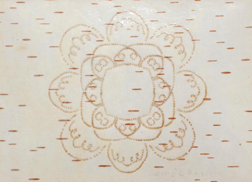 Angelique Merasty (1924-1996) - Untitled - Flower with Rounded Petals