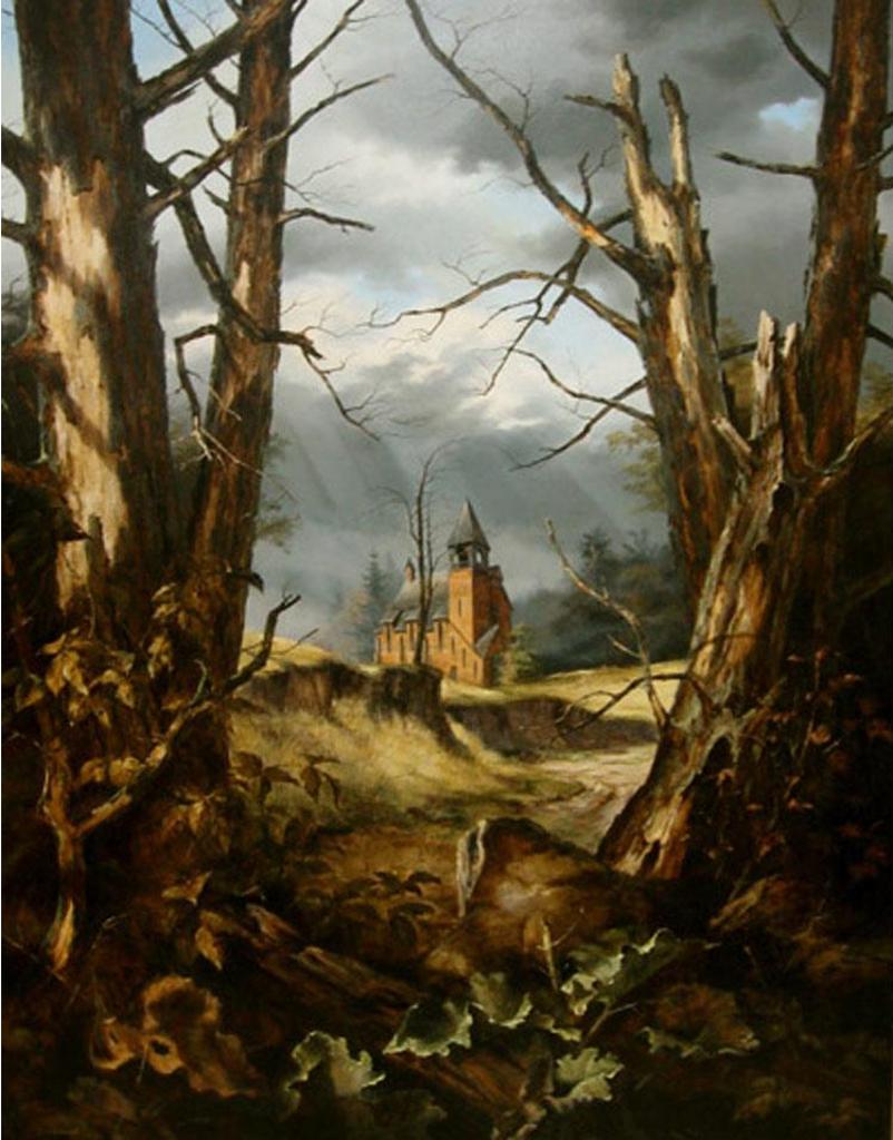 Rudi Reichardt (1929) - Sunlit Church