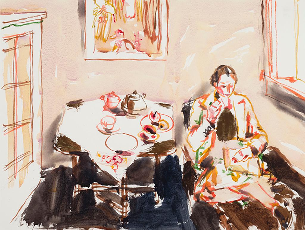 David Browne Milne (1882-1953) - Reading by the Table