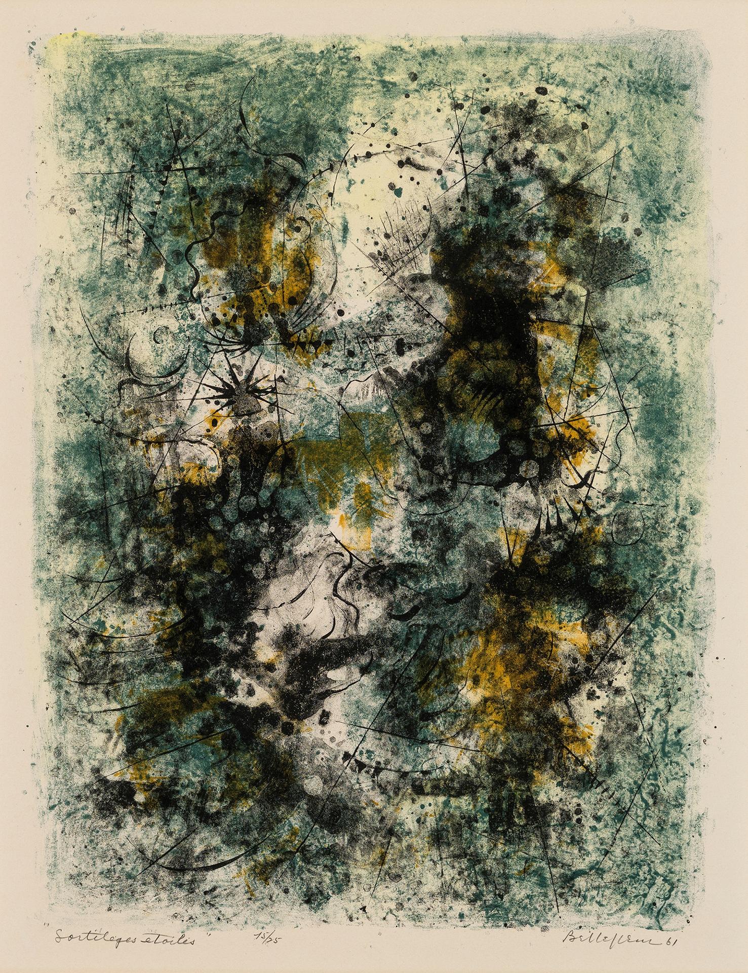 Léon Bellefleur (1910-2007) - Sortilèges étoilés, 1961
