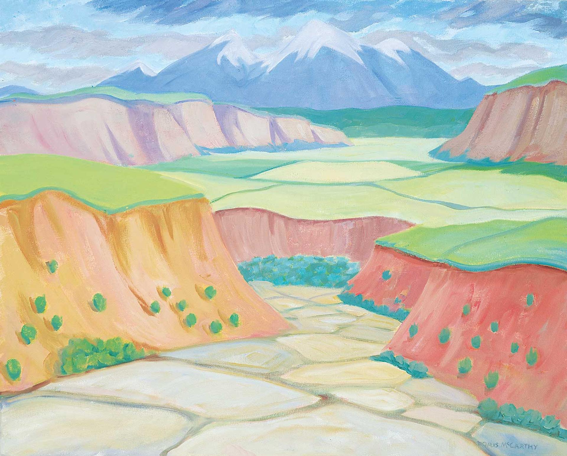Doris Jean McCarthy (1910-2010) - The Gully at Moab, Utah