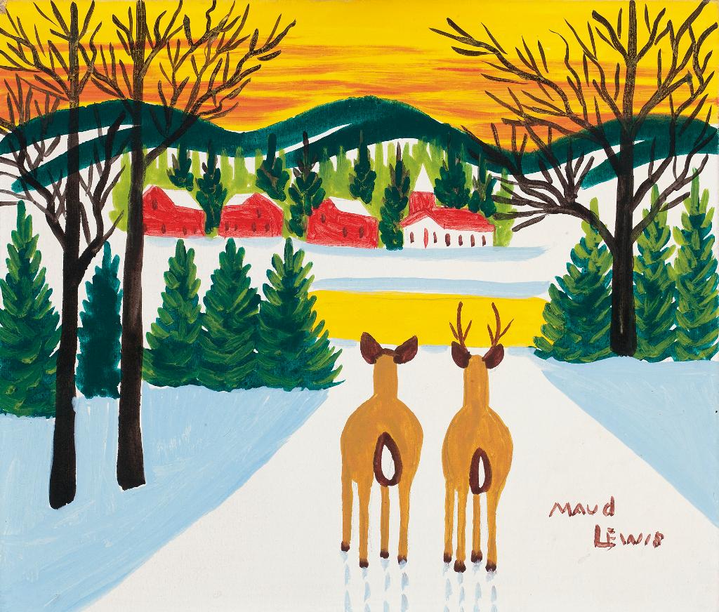 Maud Kathleen Lewis (1903-1970) - Winter Scene