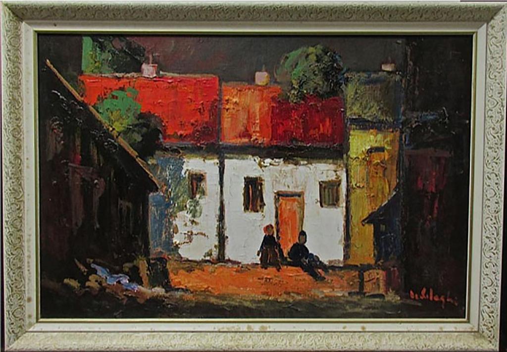 Helen de Silaghi (1920-2008) - Village At Night
