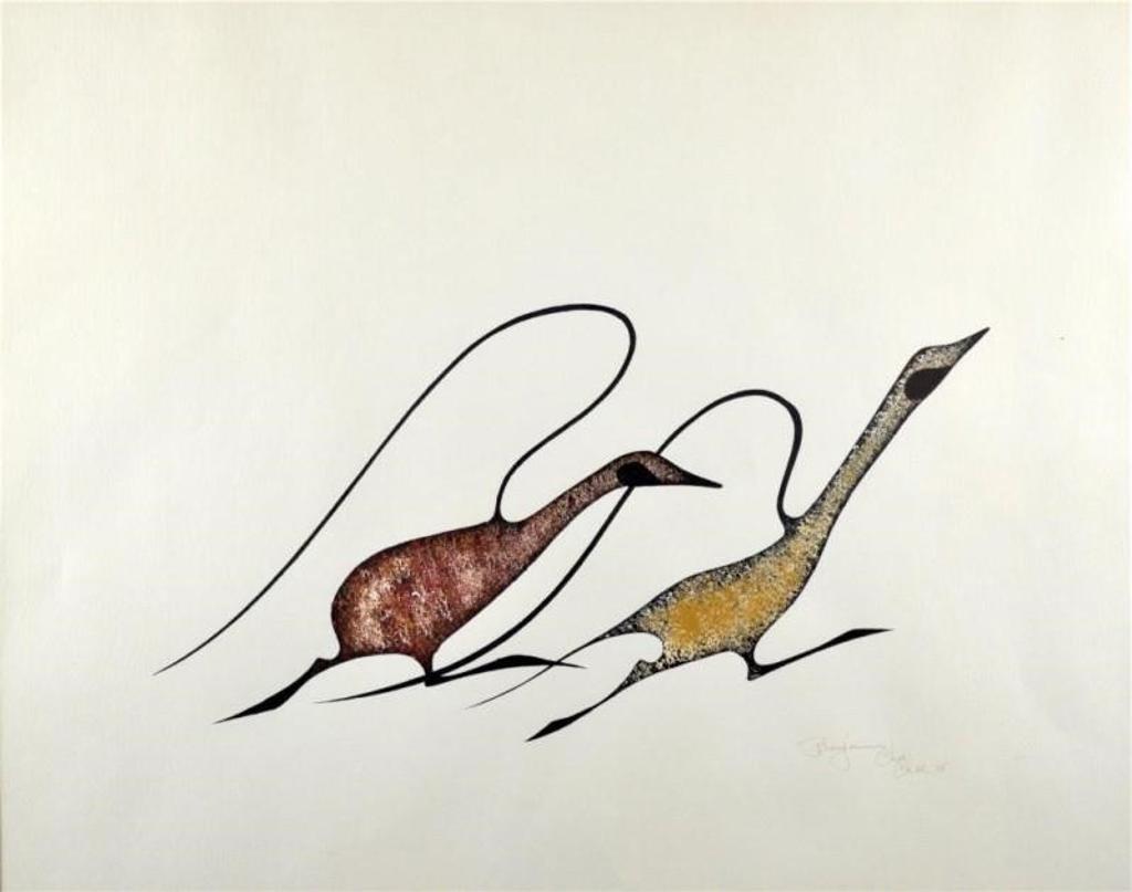 Benjamin Chee Chee (1944-1977) - Untitled (Two Geese)