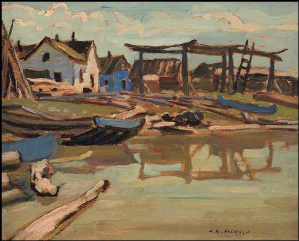 Alexander Young (A. Y.) Jackson (1882-1974) - Fish Racks, Fort Resolution