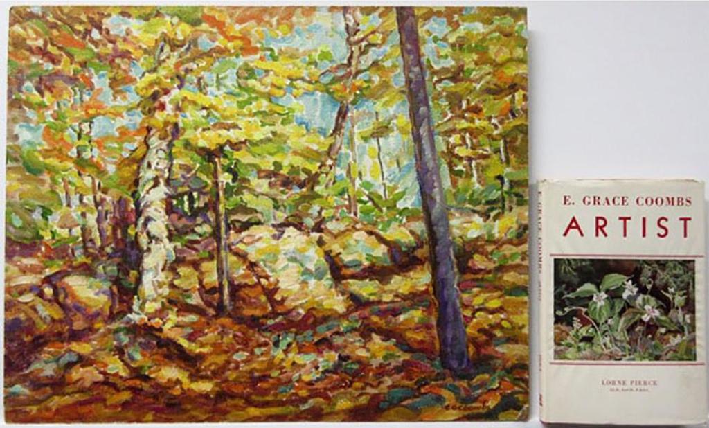 Edith Grace (Lawson) Coombs (1890-1986) - Dappled Rocks & Maple