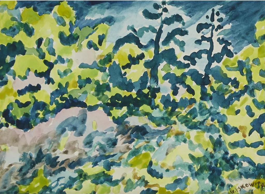 Gershon Iskowitz (1921-1988) - Landscape With Trees