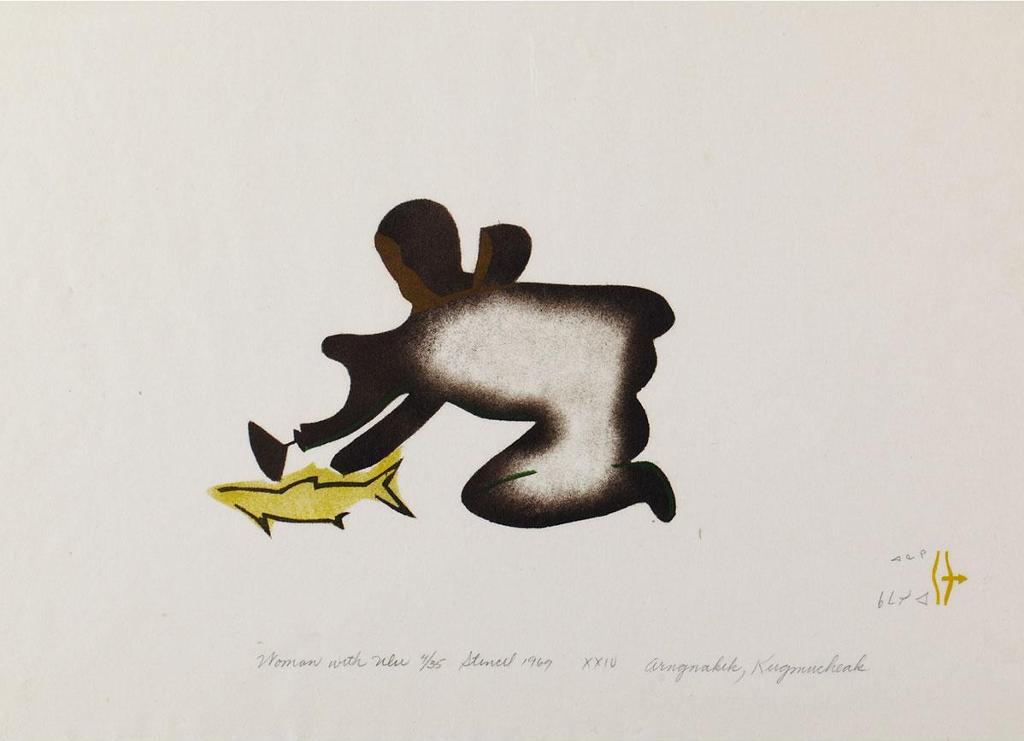 Fanny Arngnakik Arnasungaaq (1929-2001) - Woman With Ulu