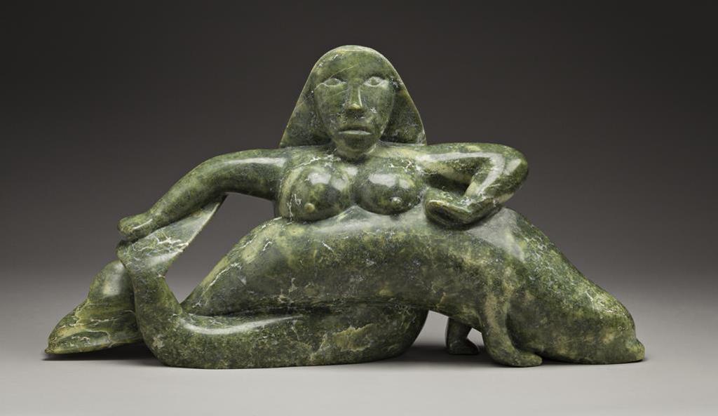 Oviloo Tunnillie (1949-2014) - Sea Goddess and Beluga, late 1990s or early 2000s