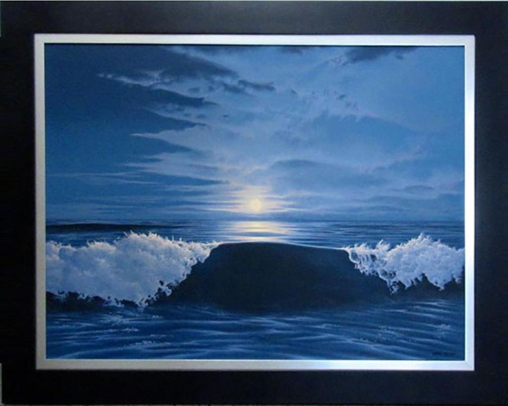 E. Ross Robert (1950) - “Full Moon And Waves”