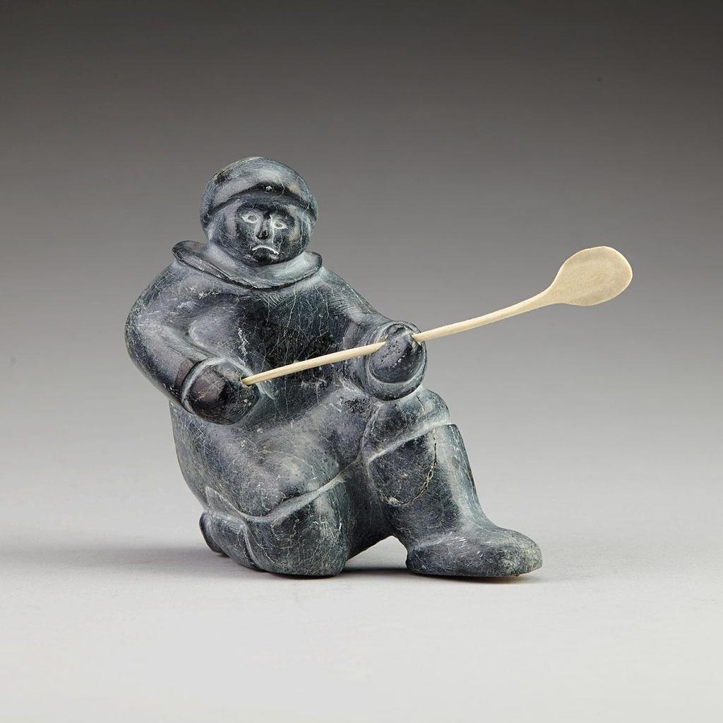Jacob Irkok (1937-2009) - Hunter With Ice Scoop