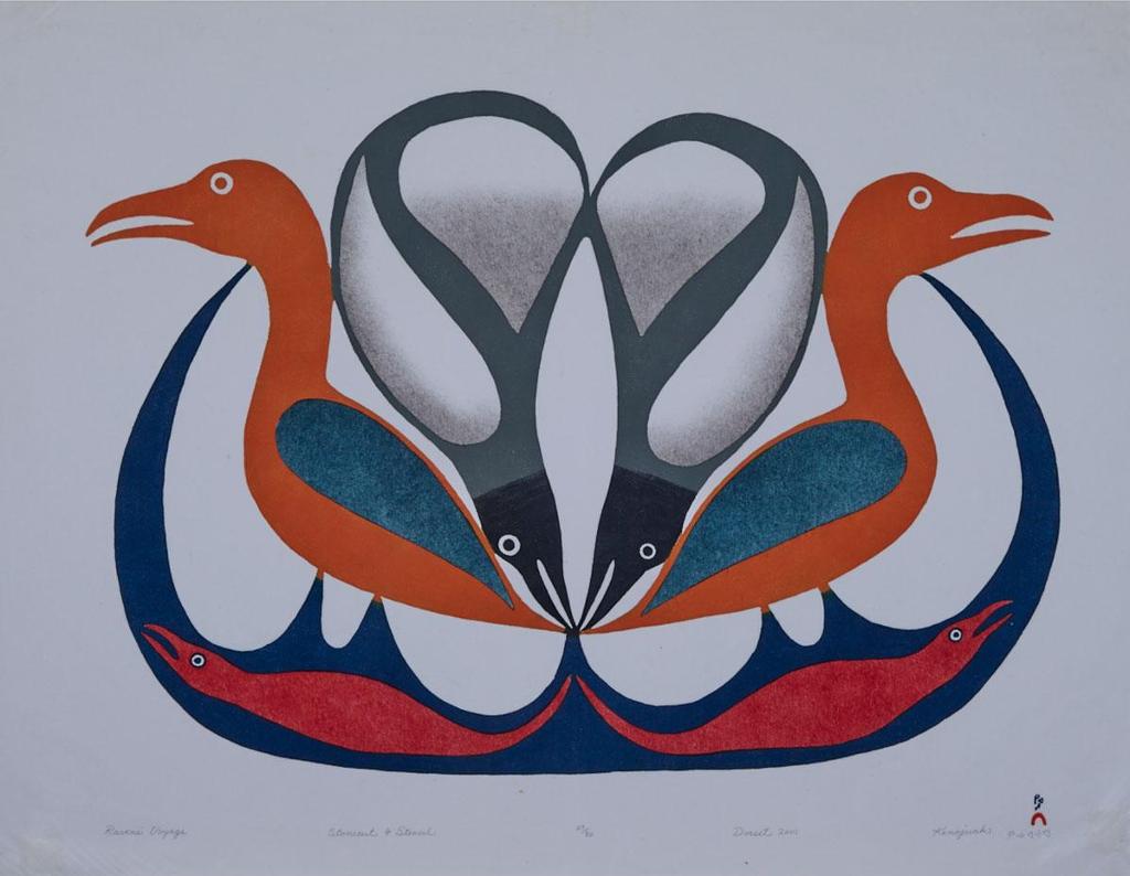 Kenojuak Ashevak (1927-2013) - Raven’S Voyage