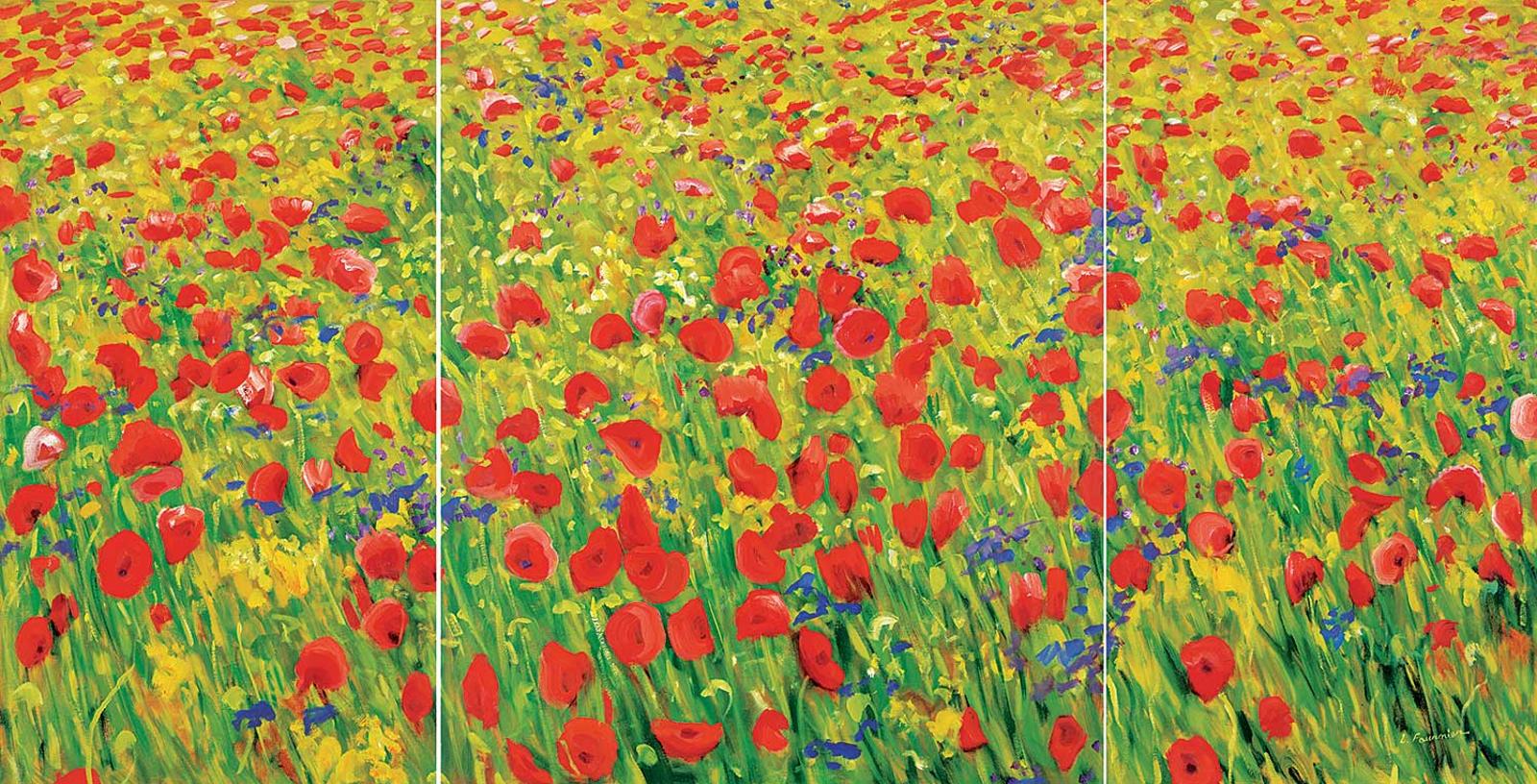 Liliane Fournier (1942) - Untitled - Poppies