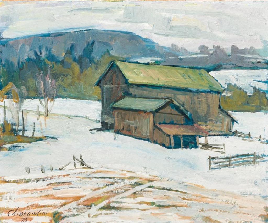 Albert Chirandini (1915-2007) - Snowy Barn