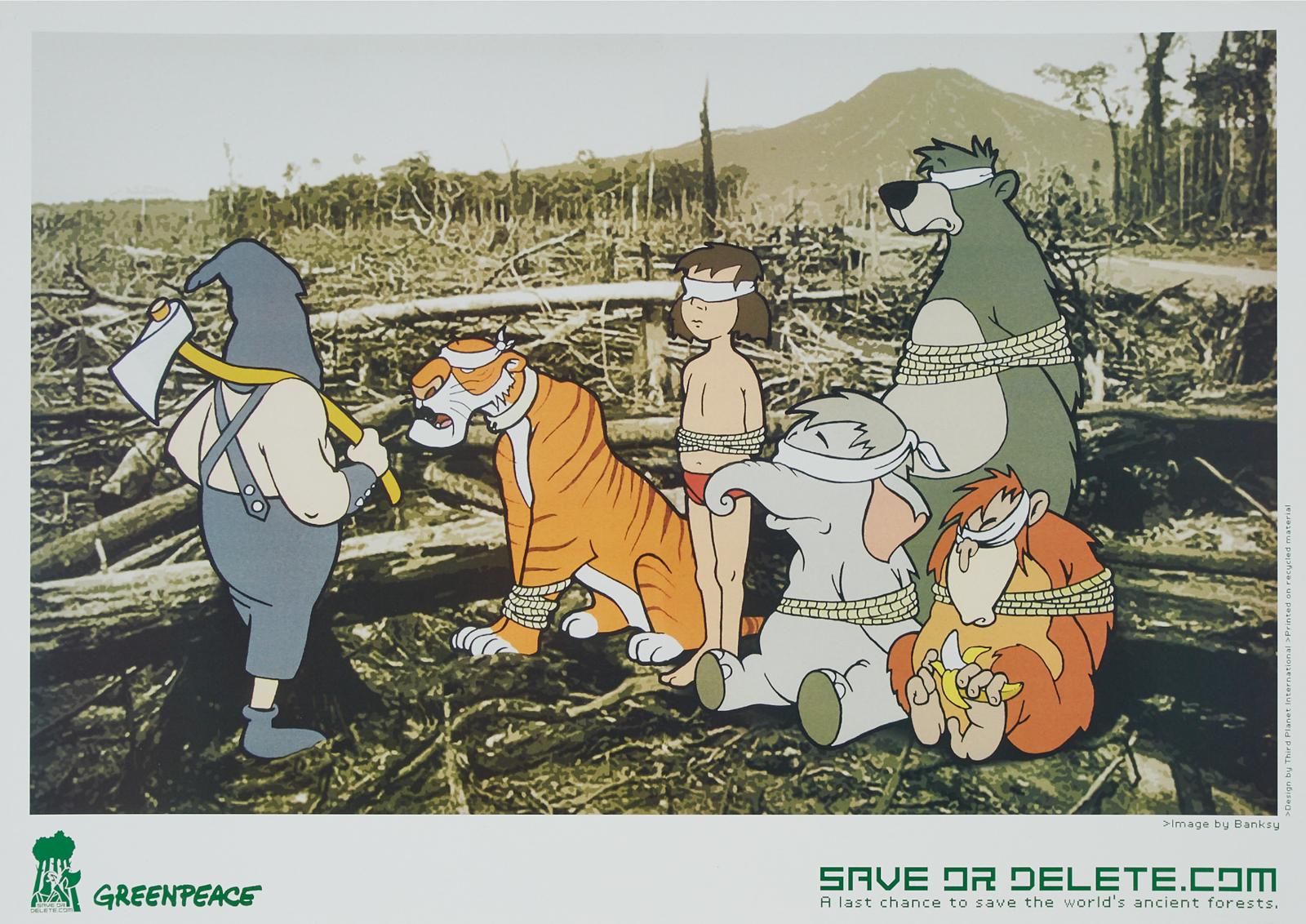 Banksy (1974) - Save Or Delete (Greenpeace), 2002